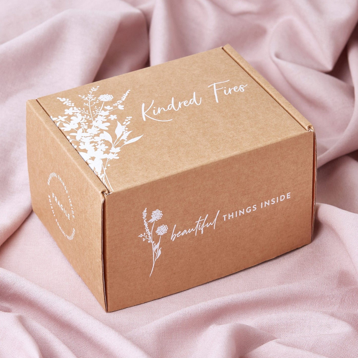 Christmas Gift for Her Personalised Wildflower Candle - Kindred Fires