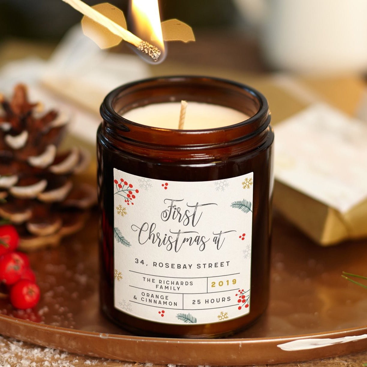 Christmas in New Home Candle - Kindred Fires