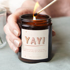 Congratulations Gift Yay Personalised Candle - Kindred Fires