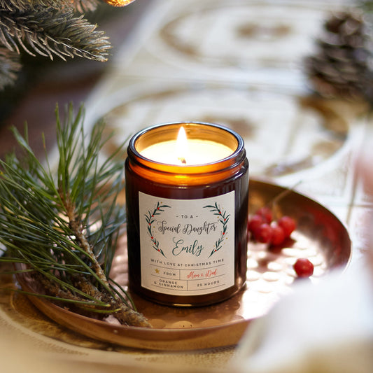 Daughter Granddaughter Christmas Gift Candle - Kindred Fires