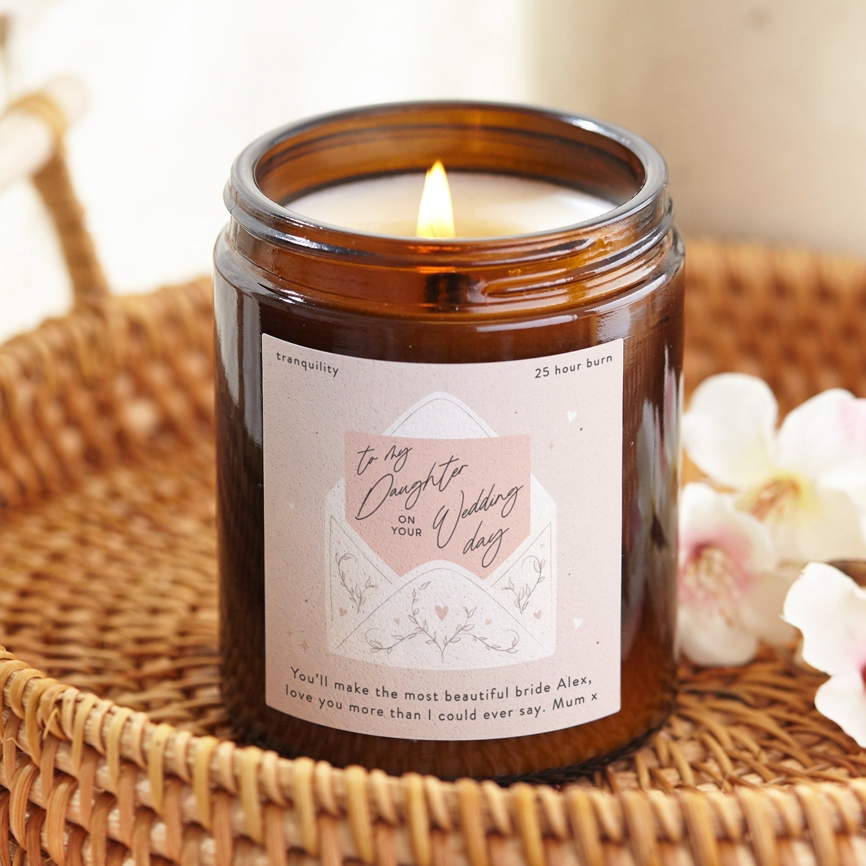 Daughter Wedding Day Gift Candle - Kindred Fires