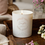 Daughter Wedding Gift White Candle - Kindred Fires