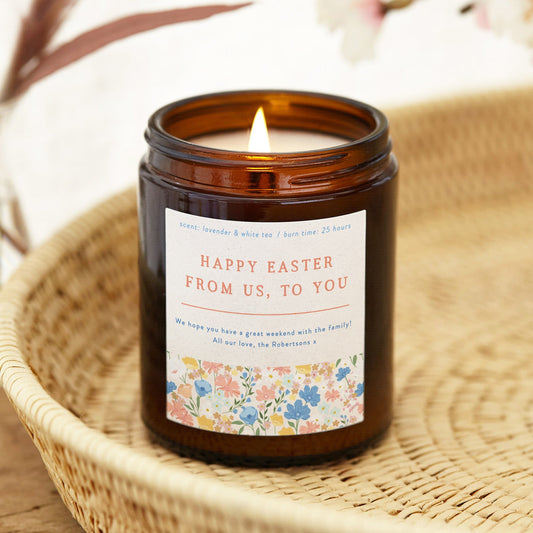 Easter Gift Floral Candle - Kindred Fires