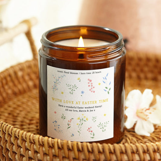 Easter Gift Spring Flowers Candle - Kindred Fires