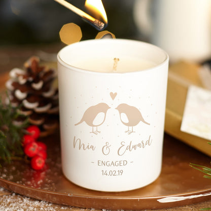 Engaged Couple Christmas Gift Candle - Kindred Fires