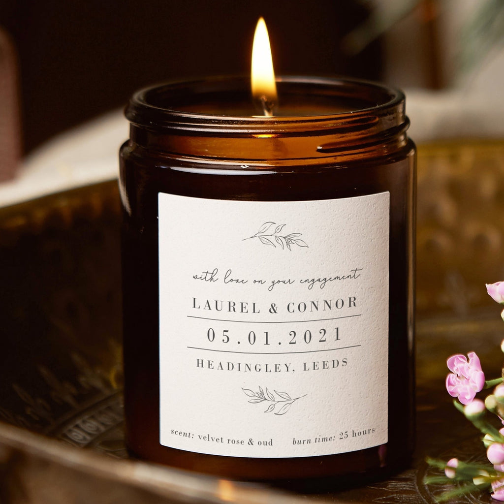 Engagement Gift Apothecary Candle - Kindred Fires