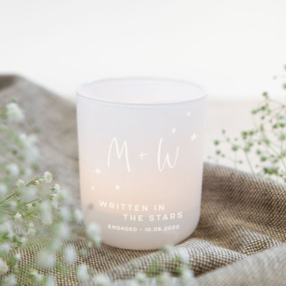 Engagement Gift Tea Light Holder and Candles Stars - Kindred Fires