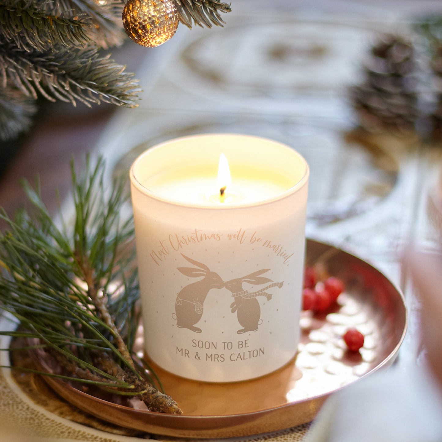 Fiancée Christmas Gift Candle - Kindred Fires