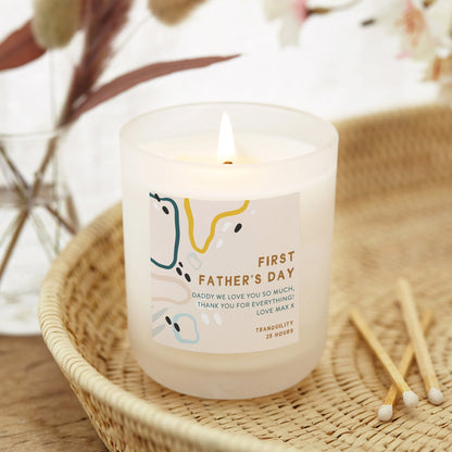 First Father's Day Gift Scented Candle - Kindred Fires