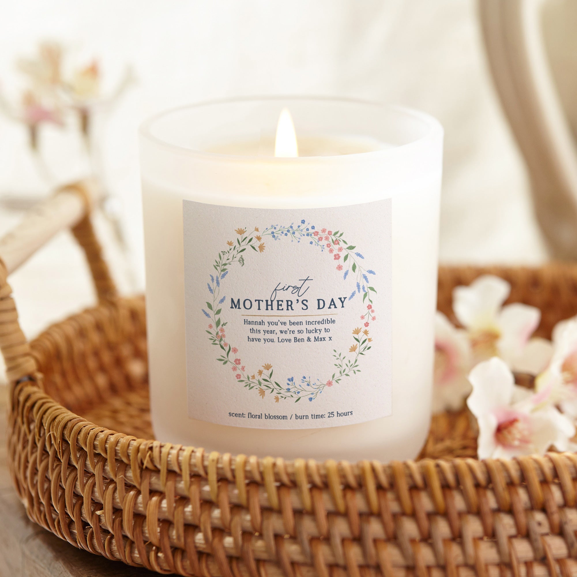 First Mother's Day Personalised Candle - Kindred Fires