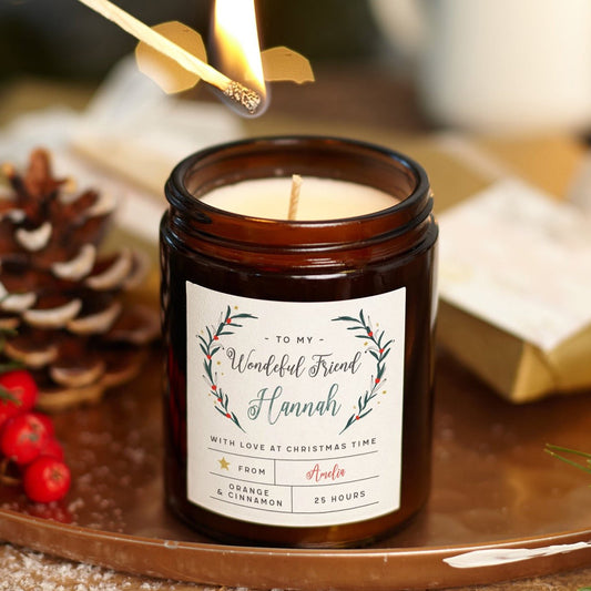 Friend Christmas Gift Candle - Kindred Fires