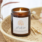 Get Well Soon Gift Rainbow Candle - Kindred Fires