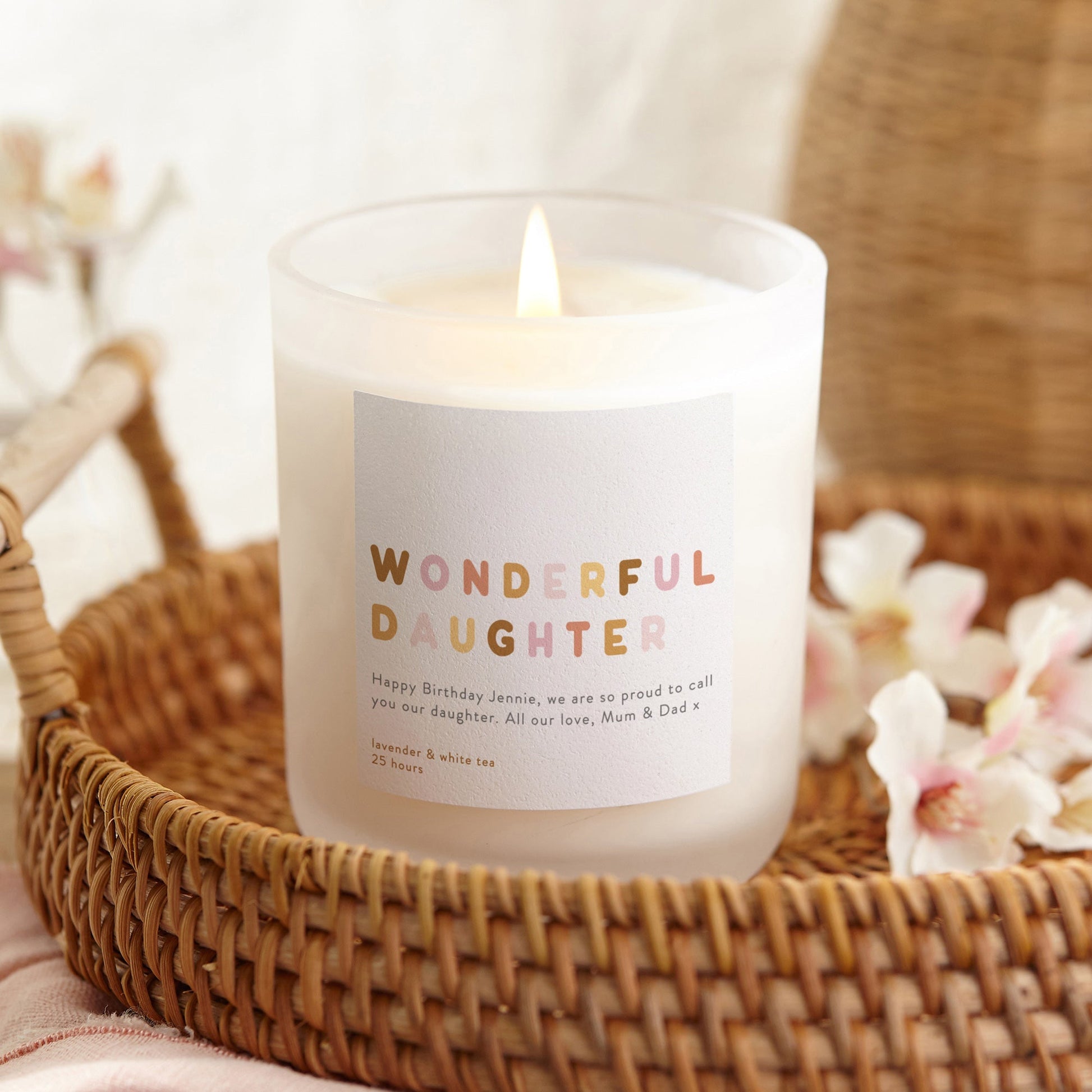 Gift for Daughter Personalised Candle - Kindred Fires