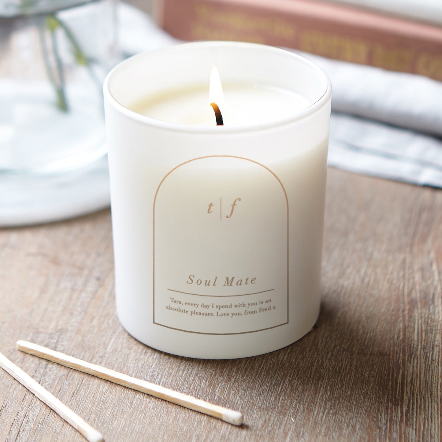 Christmas Gift for Girlfriend Soul Mate Candle - Kindred Fires