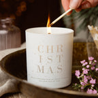 Gift for Her 'Christmas' glow through candle - Kindred Fires