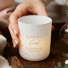 Christmas Gift for Her Friend Glow Through Tealight Holder with Candles - Kindred Fires