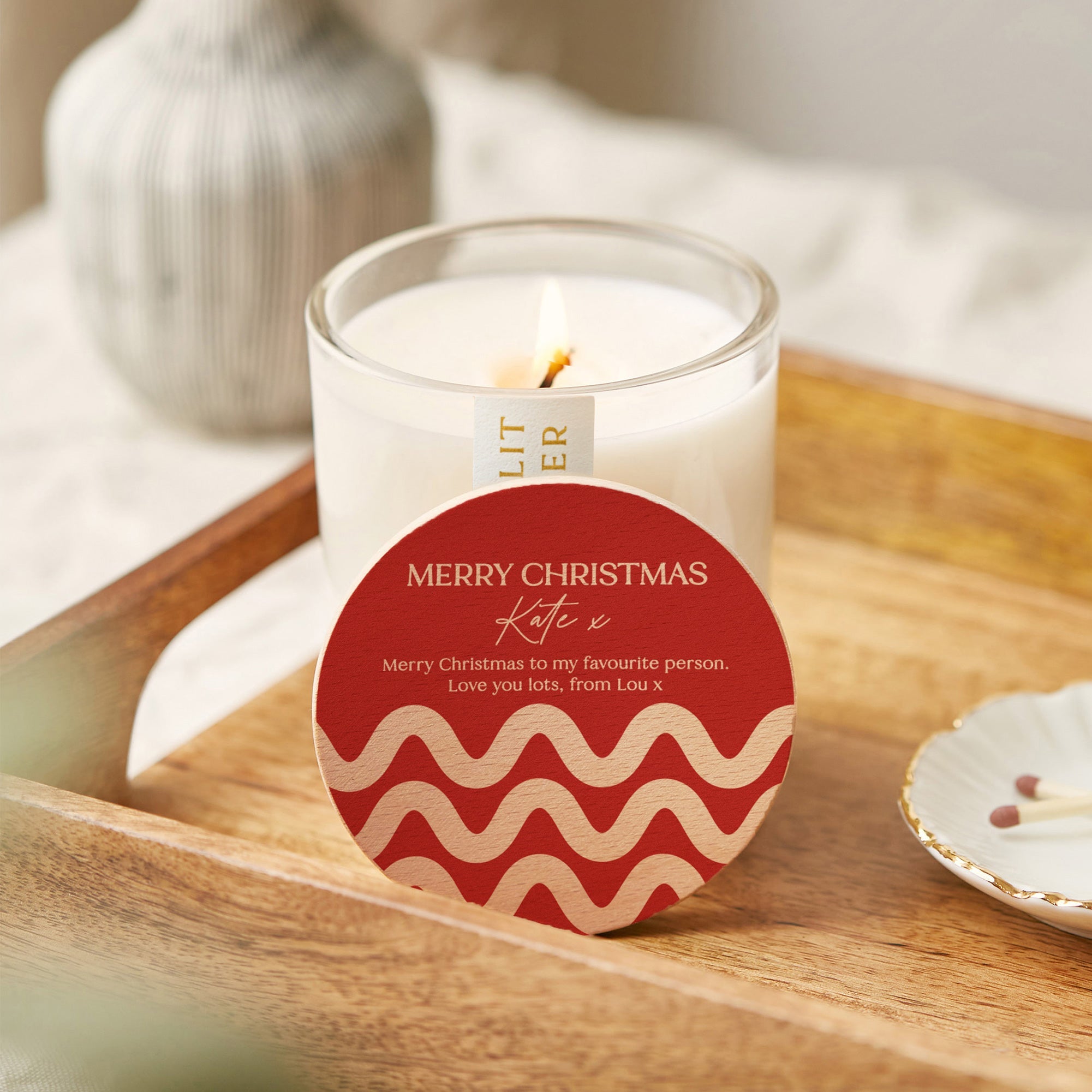 Christmas shop scented candles