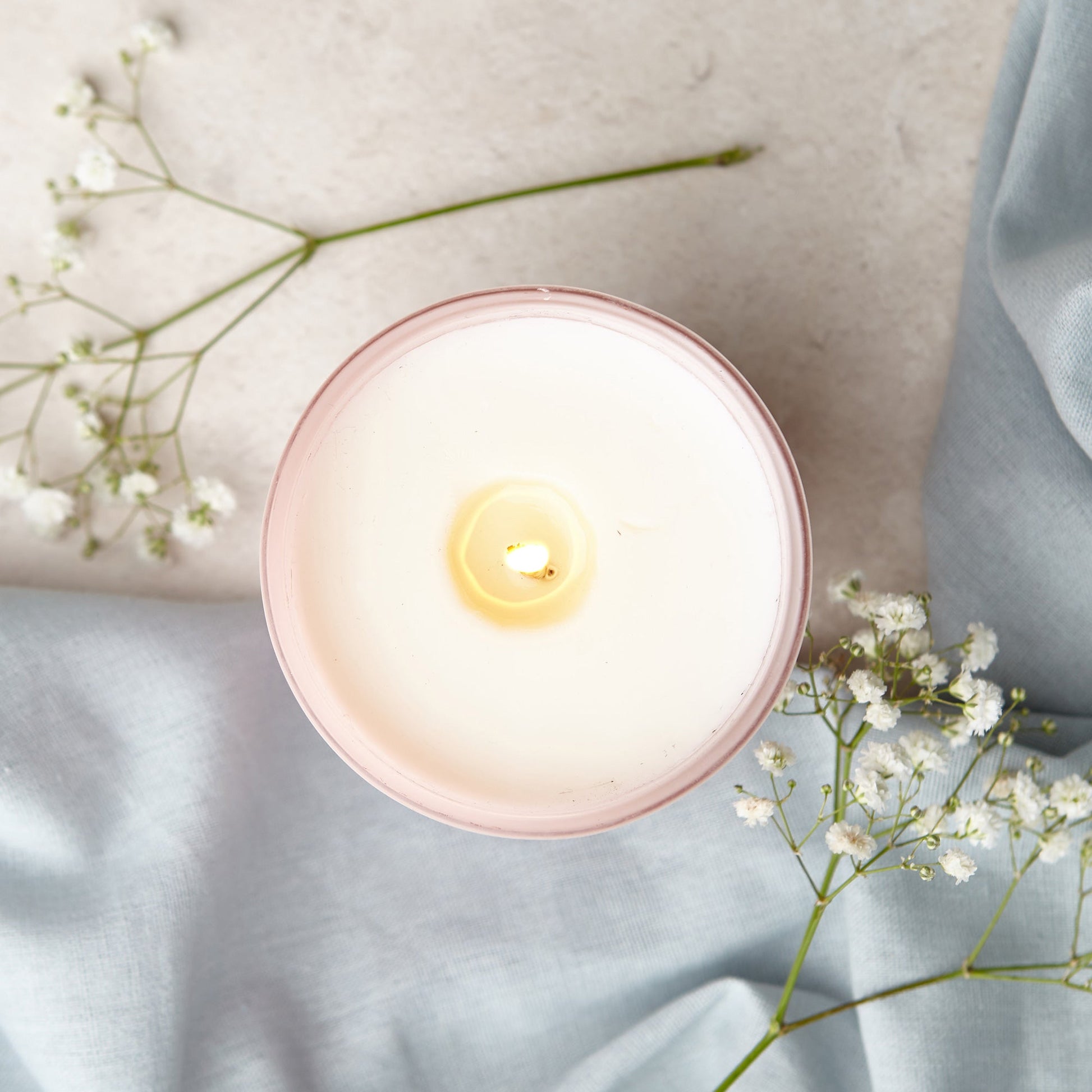 Gift of Support Floral Pink Candle - Kindred Fires