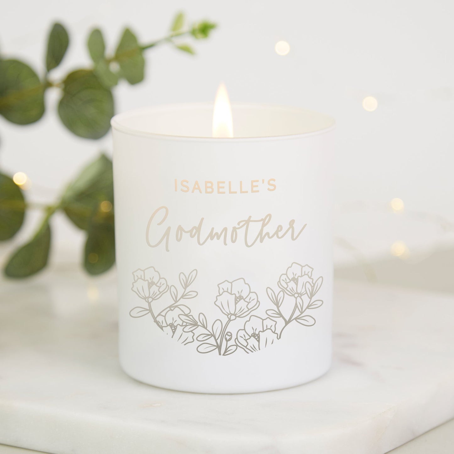 Godmother Gift Personalised Candle - Kindred Fires