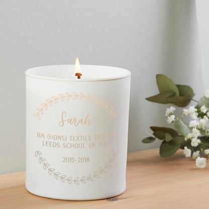 Graduation Candle Personalised Gift - Kindred Fires