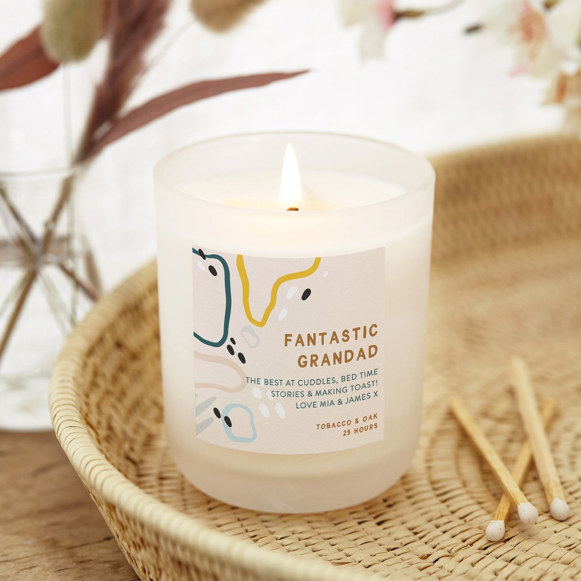 Grandad Father's Day Gift Scented Candle - Kindred Fires