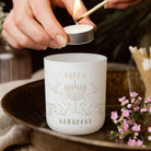 Hanukkah Gift Tealight Holder with Candles - Kindred Fires