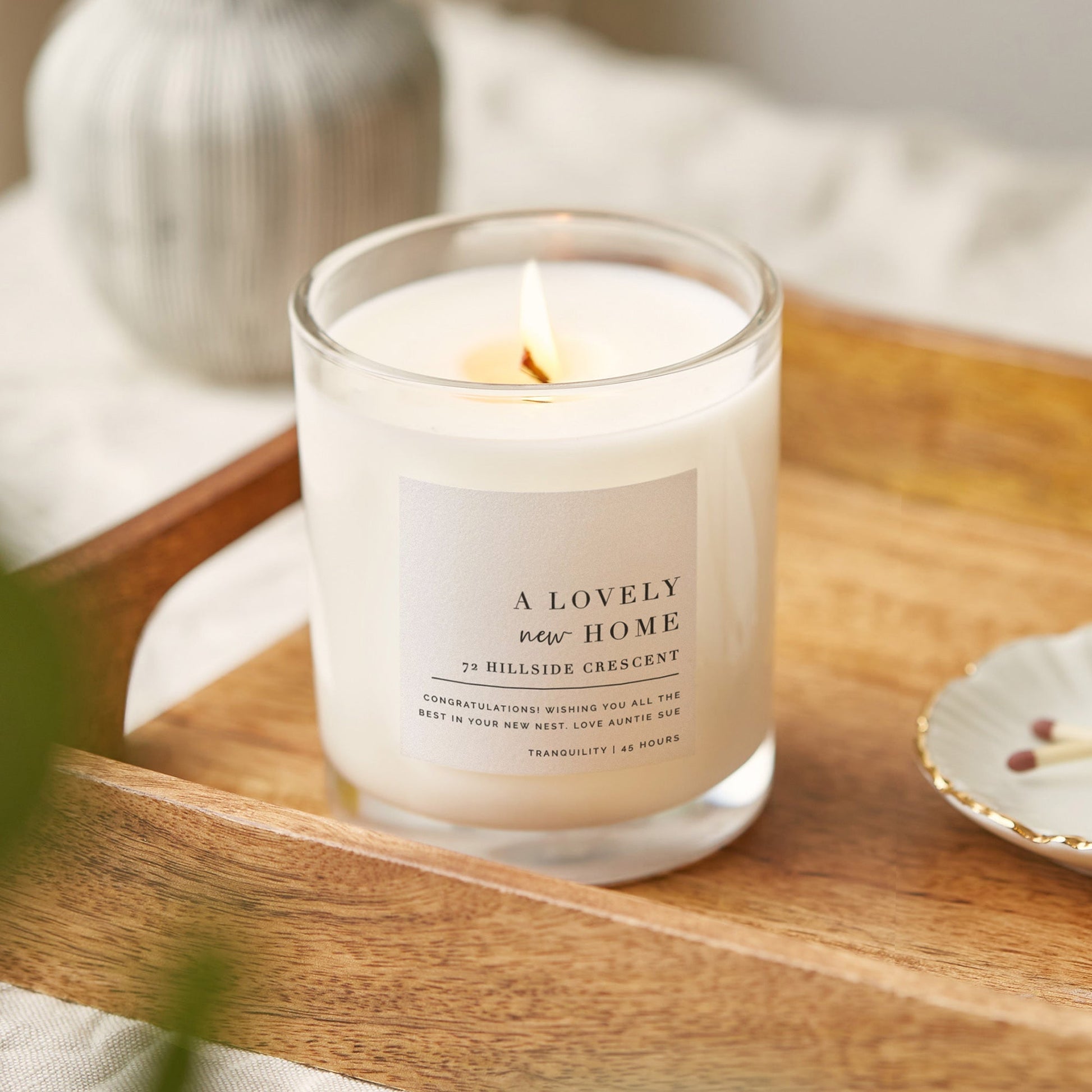 Housewarming Gift Minimalist Luxury Scented Candle - Kindred Fires