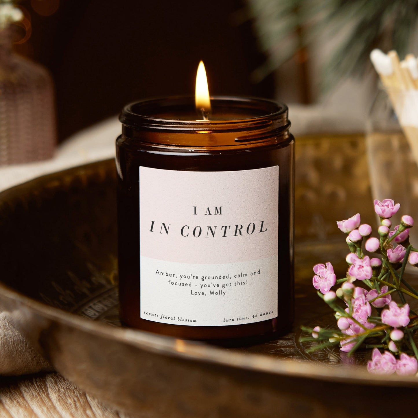 I Am In Control Affirmation Mindfulness Candle - Kindred Fires