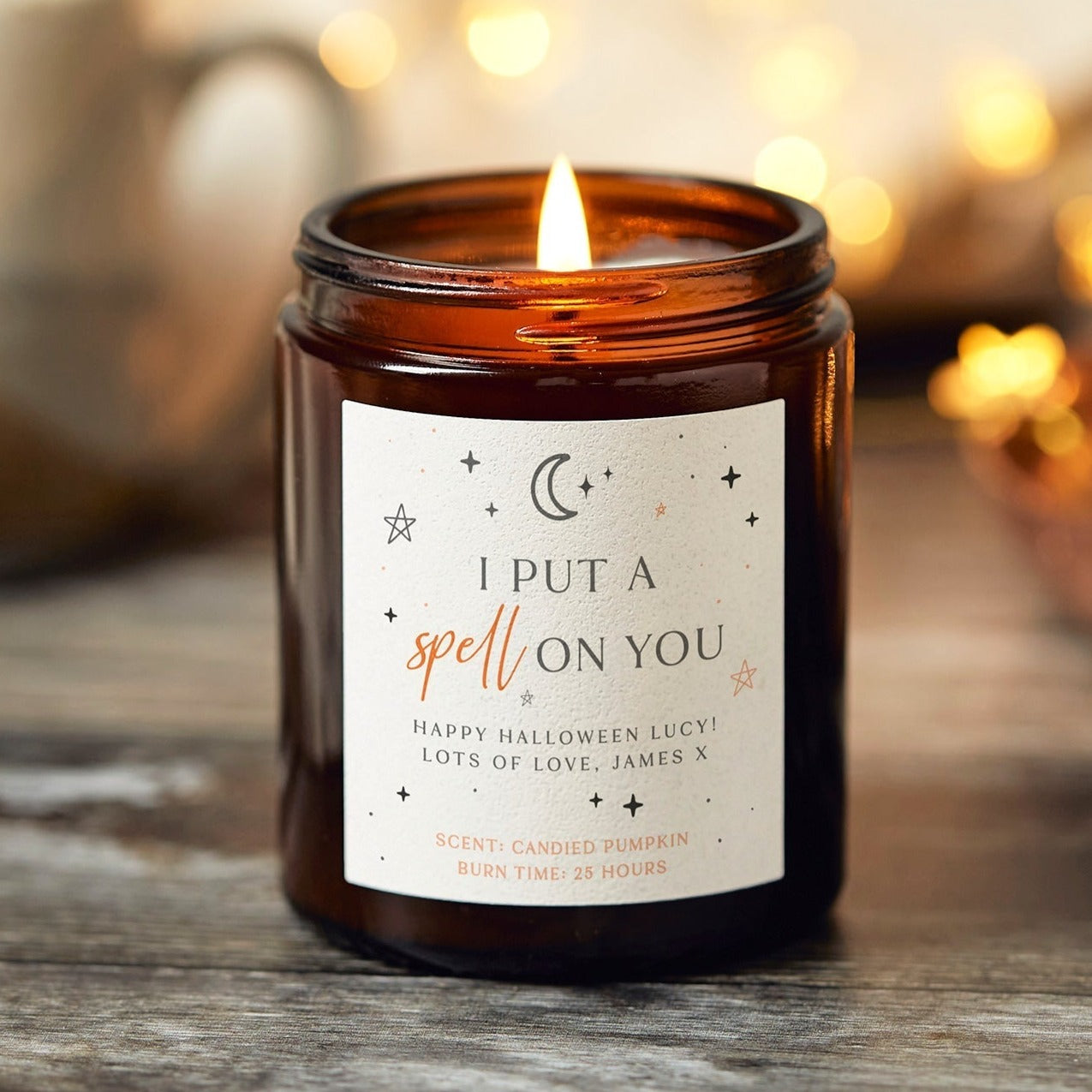 I Put A Spell On You Halloween Candle - Kindred Fires
