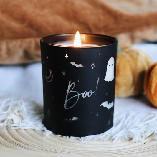 LIMITED EDITION Halloween Candle Boo - Only 100 Made - Kindred Fires