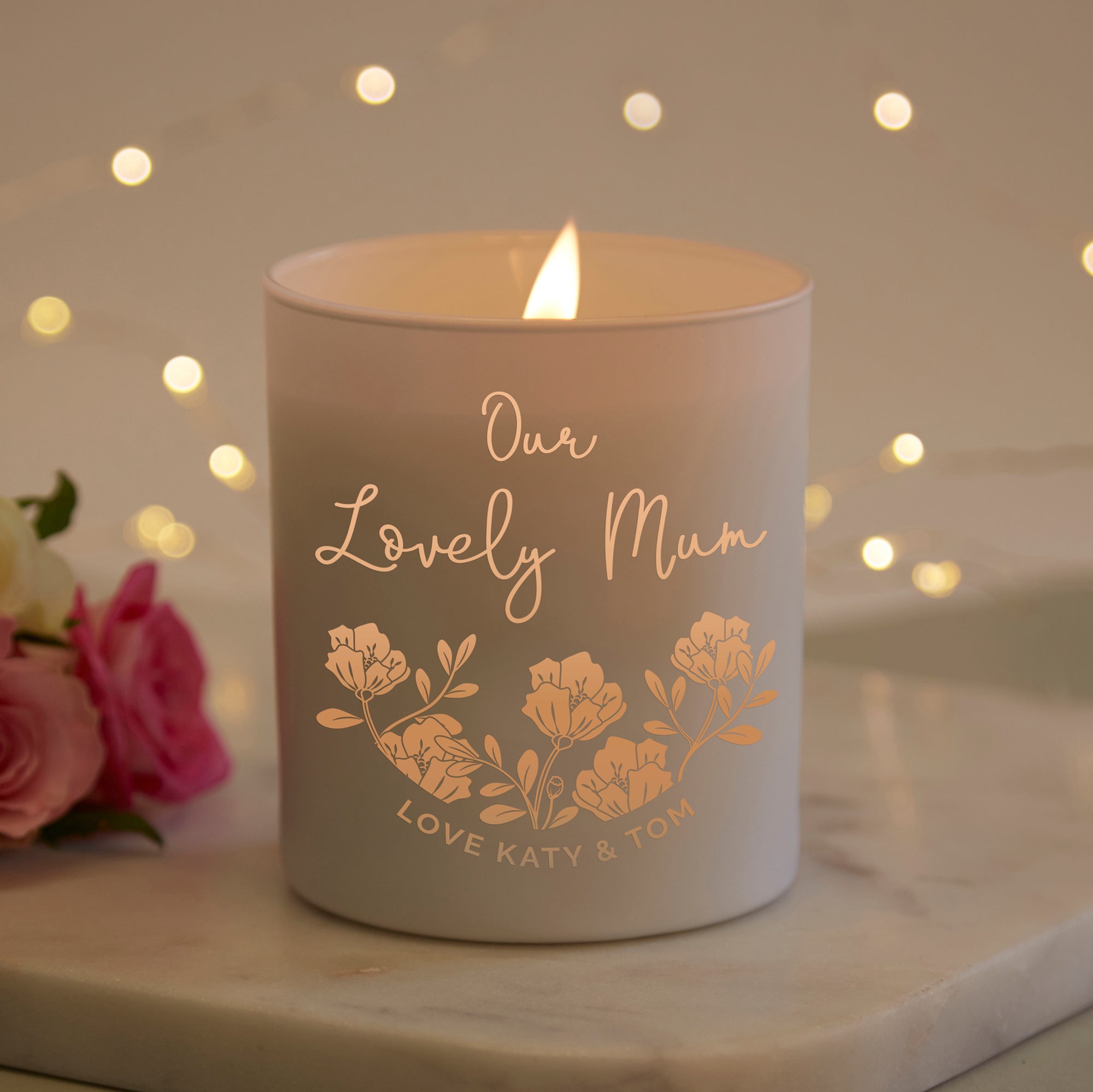 Lovely Mum Personalised Mother's Day Candle - Kindred Fires