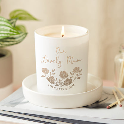 Lovely Mum Personalised Mother's Day Candle - Kindred Fires