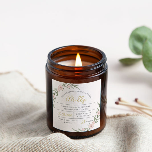 Maid of Honour Apothecary Candle Gift - Kindred Fires