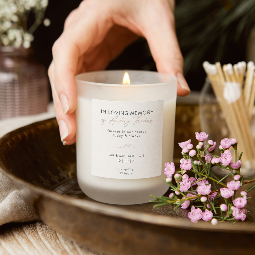 Memorial Wedding Candle In Loving Memory Wedding Memorial Candle