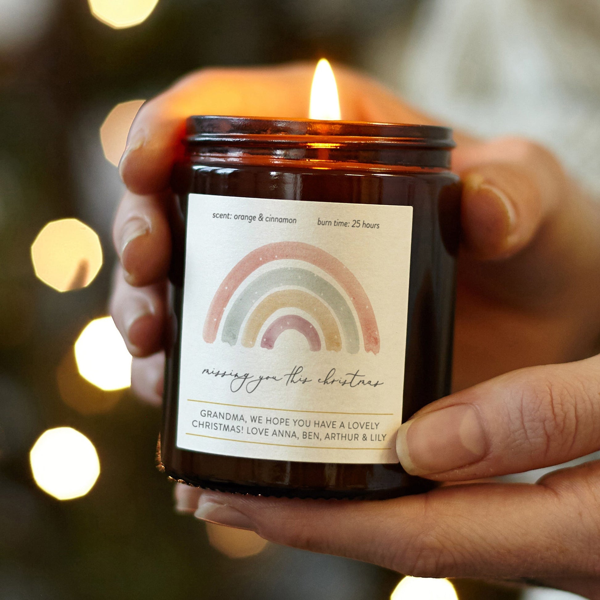 Missing You This Christmas Candle - Kindred Fires