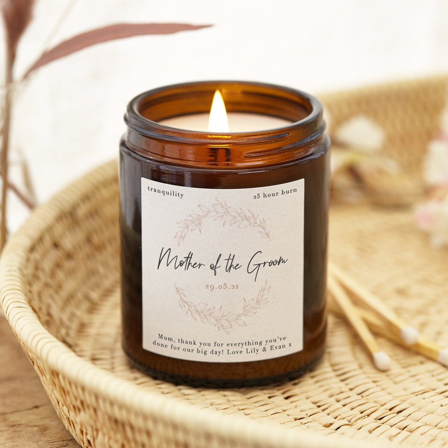Mother of the Groom Gift Scented Candle - Kindred Fires