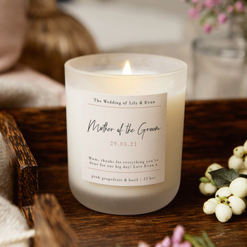 Mother of the Groom Thank You Gift Candle - Kindred Fires