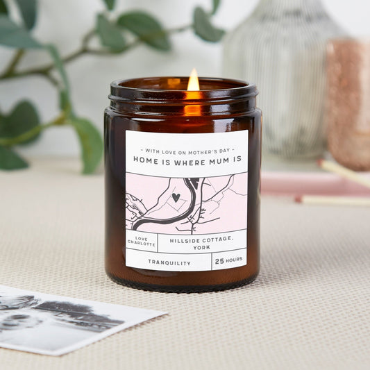 Mother's Day Gift Any Map Apothecary Candle - Kindred Fires