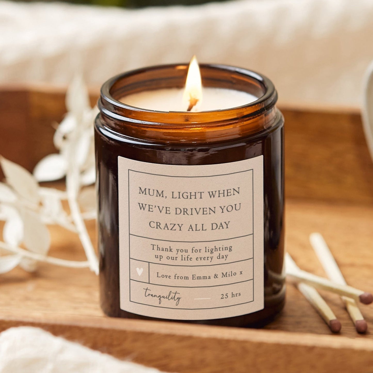 Mother's Day Gift Funny Candle Light When Driven Crazy - Kindred Fires