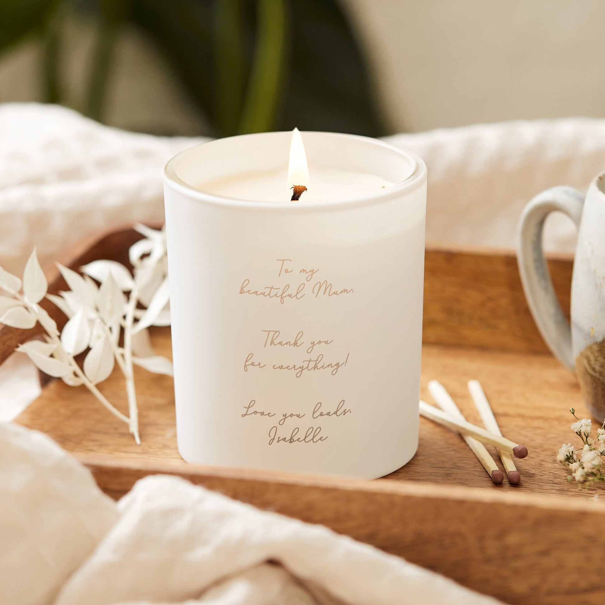 Mother's Day Personalised Gift Candle - Kindred Fires