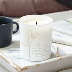Mum Birthday Gift Floral Candle - Kindred Fires