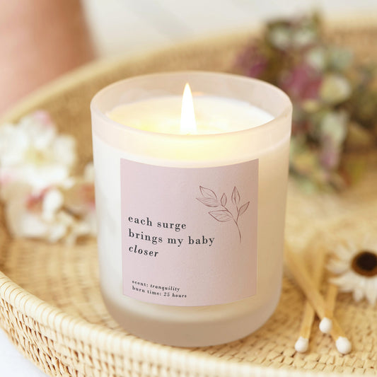 Mummy To Be Gift Affirmation Hypnobirthing Candle - Kindred Fires