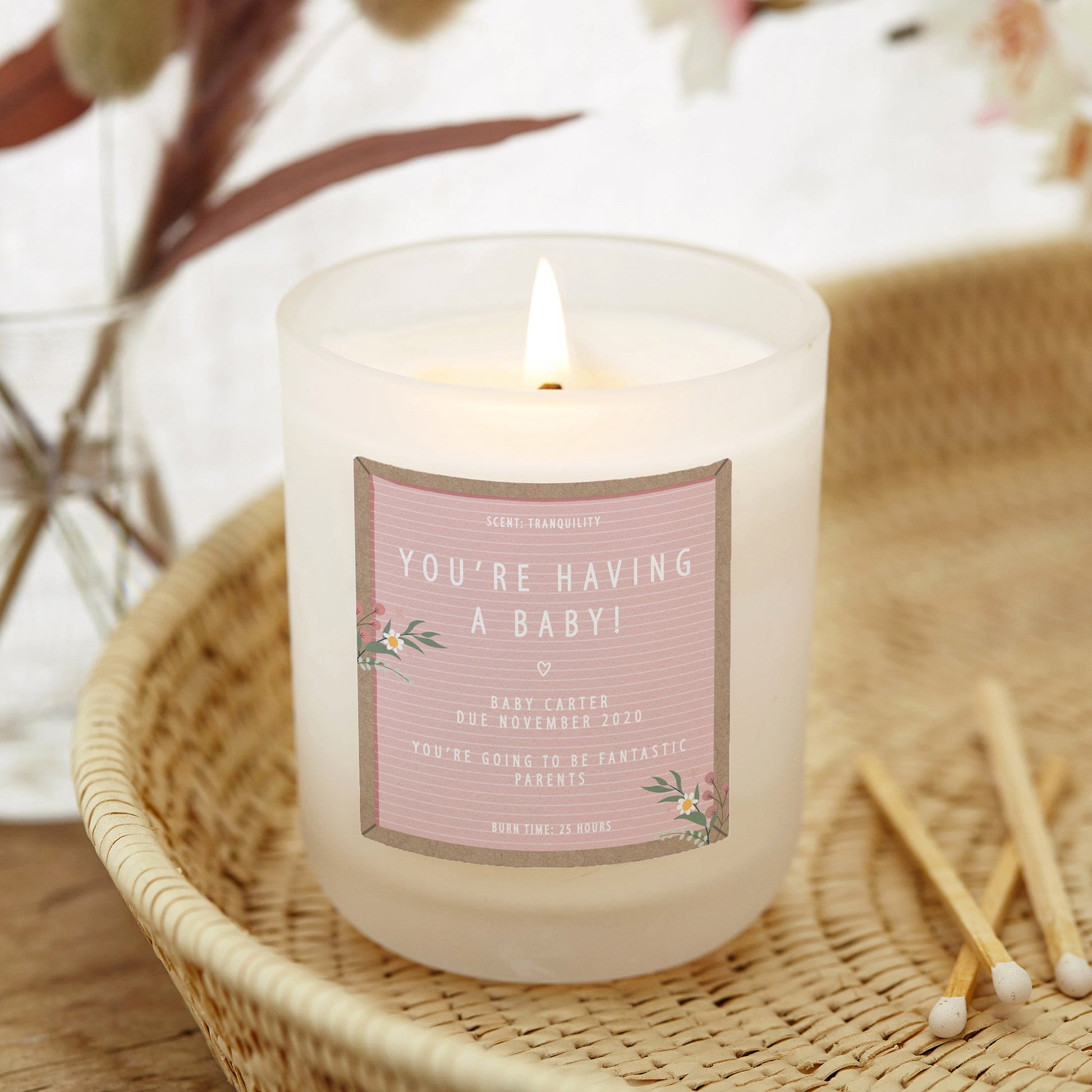 Mummy To Be Gift Congratulations Candle - Kindred Fires