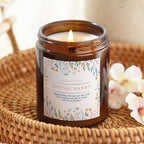 Nanny Gift Birthday Floral Candle - Kindred Fires