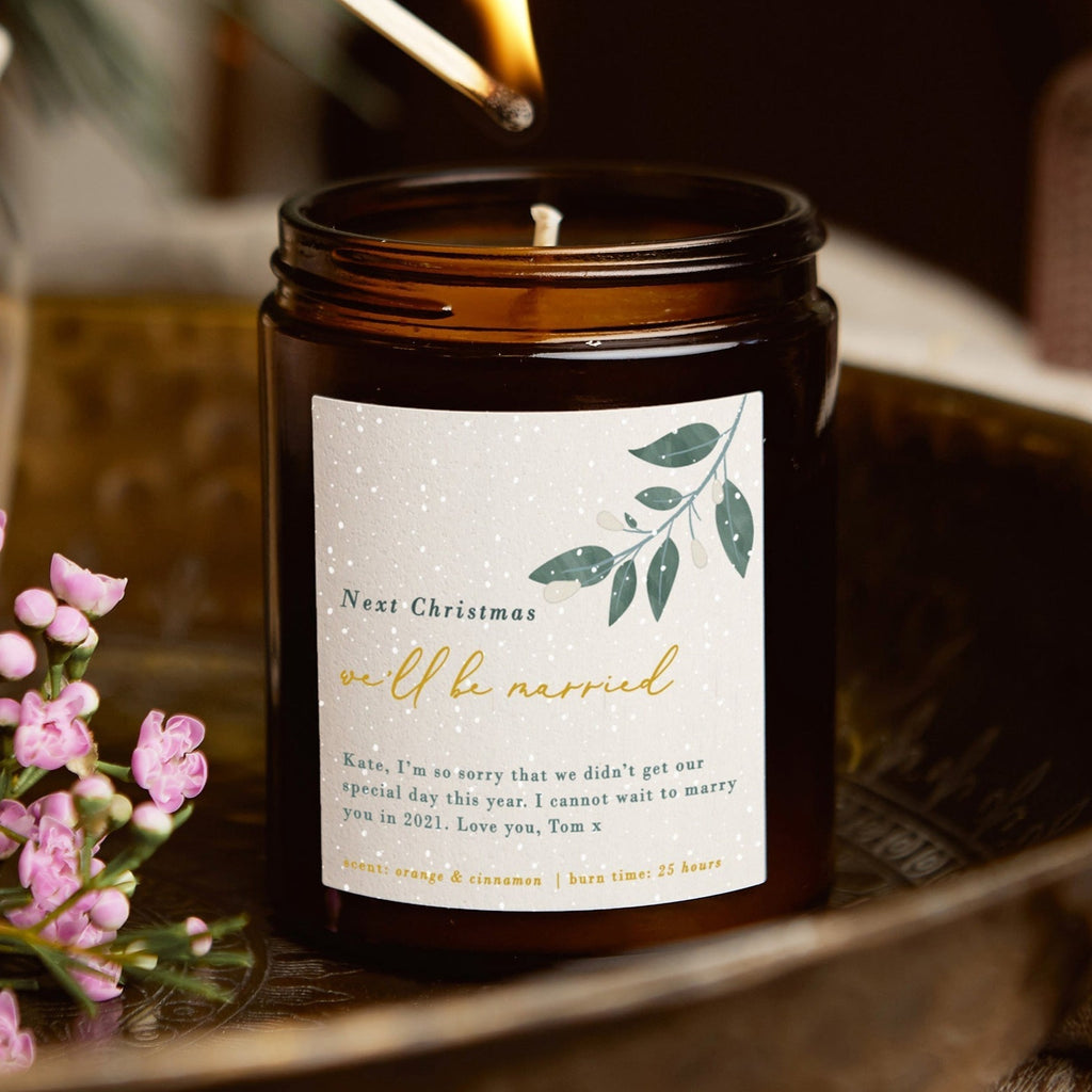 Next Christmas We'll Be Married Gift Candle - Kindred Fires
