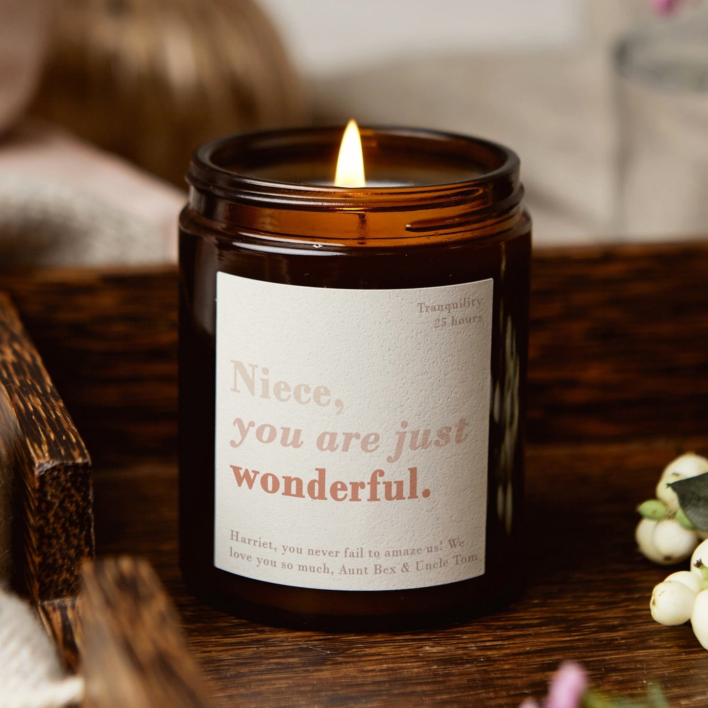 Niece Christmas Gift You Are Wonderful Candle - Kindred Fires