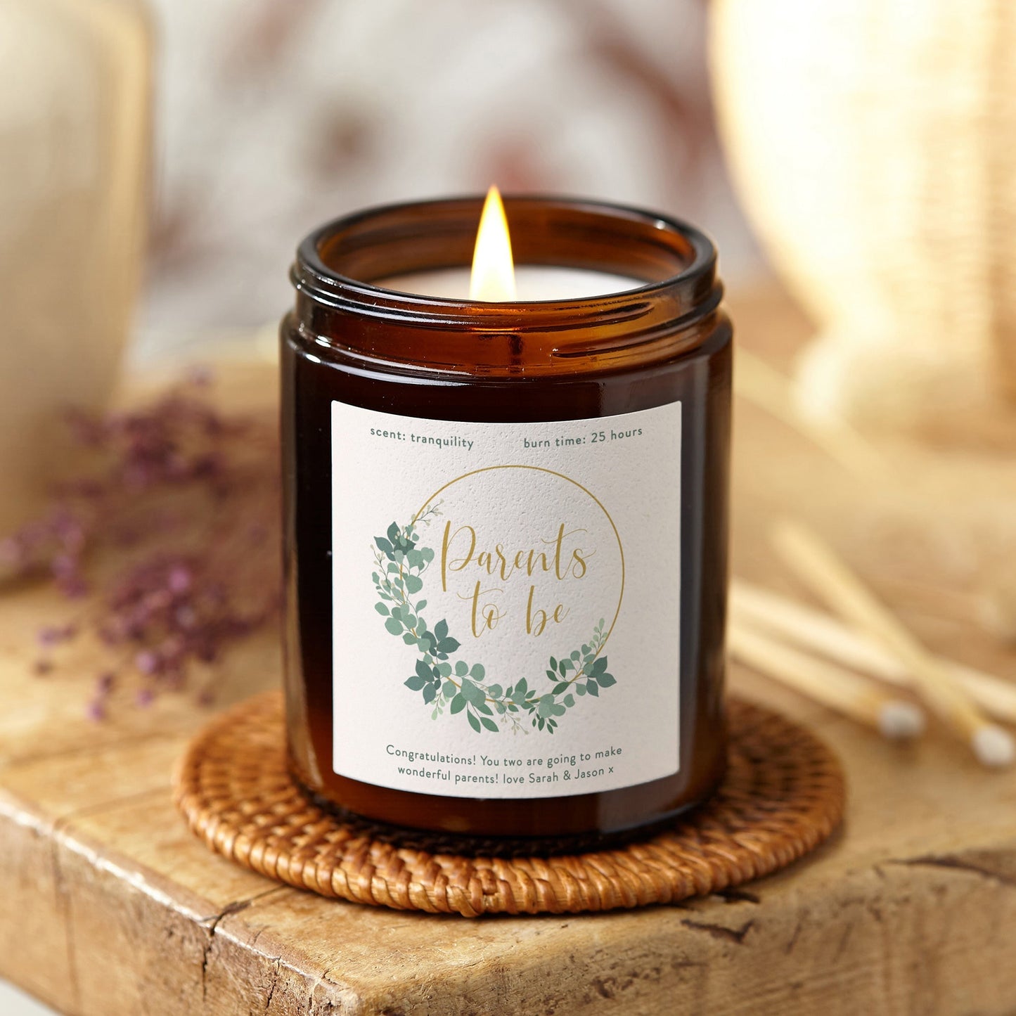 Parents To Be Gift Botanical Candle - Kindred Fires