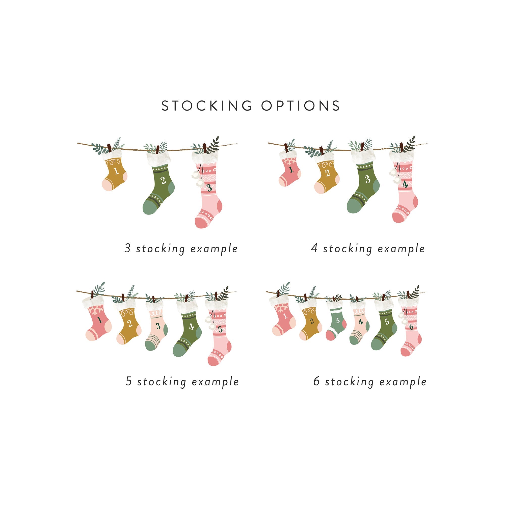 Personalised Christmas Stockings Family Gift Candle - Kindred Fires