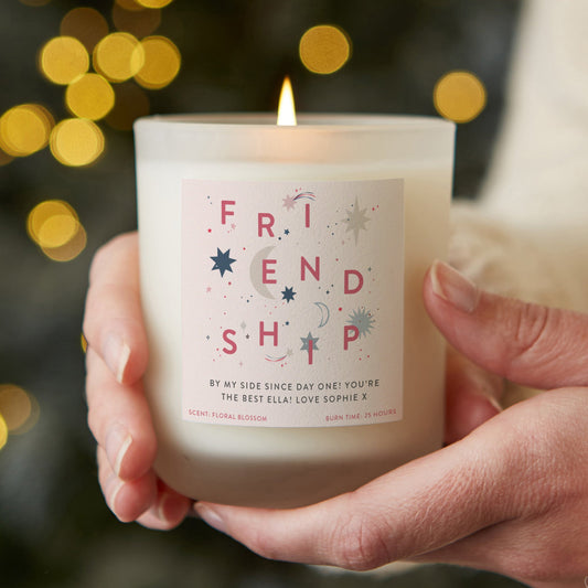 Personalised Friendship Star Candle - Kindred Fires