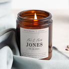 Personalised Wedding Gift Simple Candle - Kindred Fires